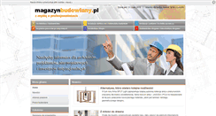 Desktop Screenshot of magazynbudowlany.pl